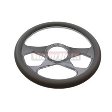 14 Chrome Billet Aluminum Steering Wheel Gray Revolution Gm Hot Rod 9 Bolt Hole