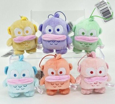 Sanrio Hapidanbui Hangyodon Sherbet Farbe Maskottchen 6er Set Regenbogen Neu ...