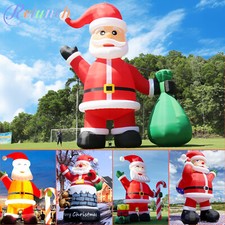 20FT/26FT/33FT/40FT Giant Inflatable Santa Claus Outdoor Xmas Decor with Blower