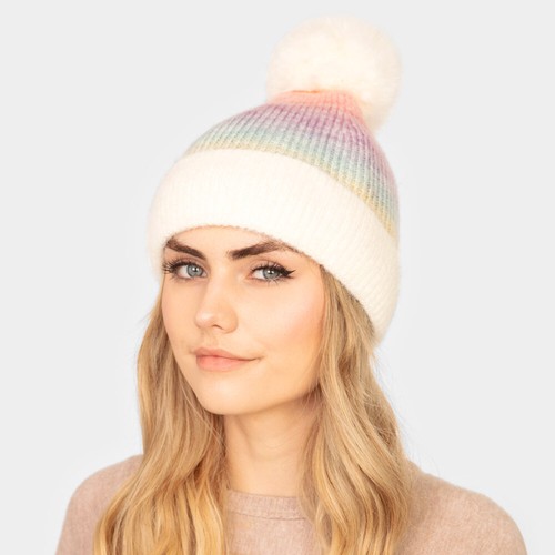 NEW Soft \u0026 Cozy Knit Pastel Rainbow Tie 