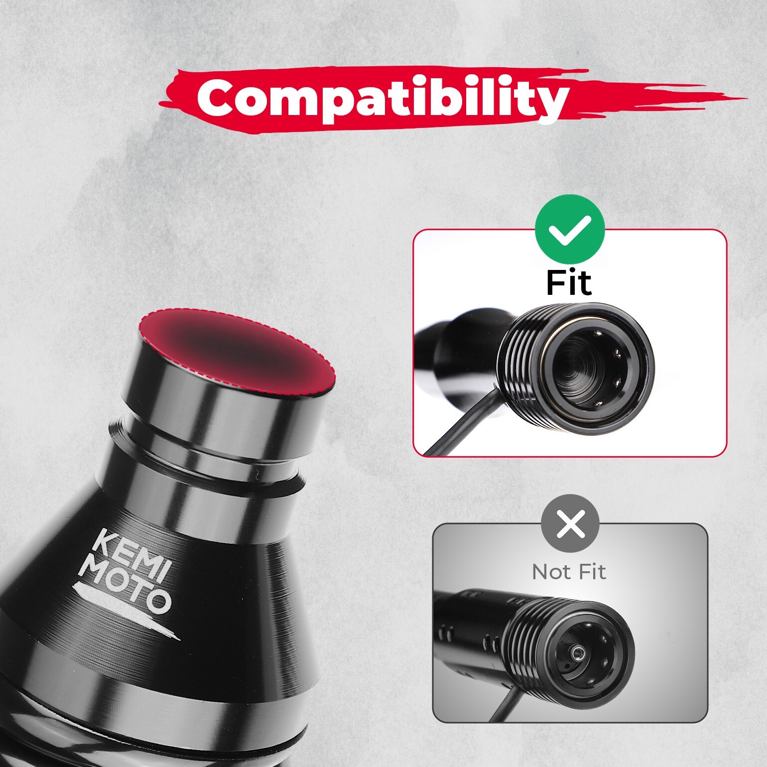 KEMIMOTO 1PC LED Whip Light Spring Base Flag Pole Mount Quick Release ...