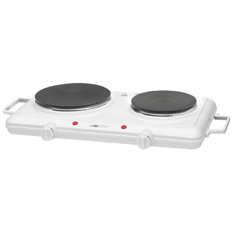 Fornello Elettrico Doppia Piastra 18-15cm Portatile | Campeggio e Casa