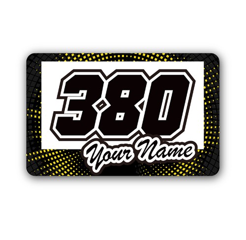 For CR 125 KLX 300 MX Bike Track Custom Racing Numbers 3pcs Yellow ...