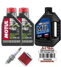 For Honda SporTrax 450 TRX450R Complete Oil Change Kit (2004-2005)