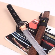 T10 Clay Tempered Katana Japanese Samurai Sword Hadori-polishing Rosewood Saya