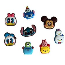 Lilo Stitch Mickey Mouse SHOE CHARMS 8pc For Croc Clogs Bags  Donald Duck Charm