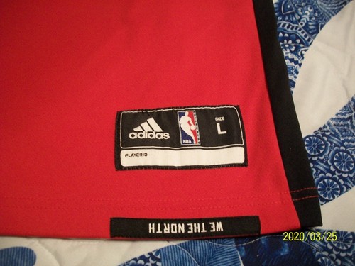 TORONTO RAPTORS KYLE LOWRY ADIDAS JERSEY, RED, SCREENED - ADULT (L) NBA (GUC) - Picture 2 of 8