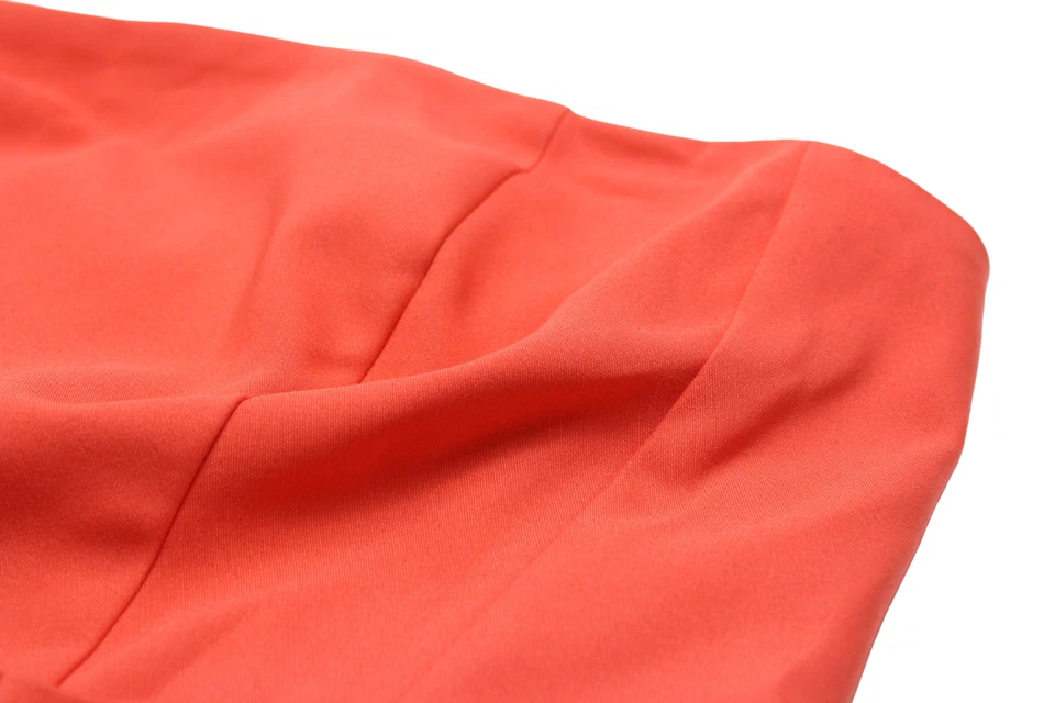 Robe Bijou COP COPINE Femme (EU) 38 Sans Manches Épaules Nues Plissée Mini Rouge - Photo 4/4