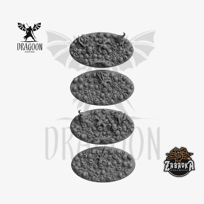 75x45mm Field of Skulls Base Topper For 28mm Scale Tabletop Wargames & Miniature