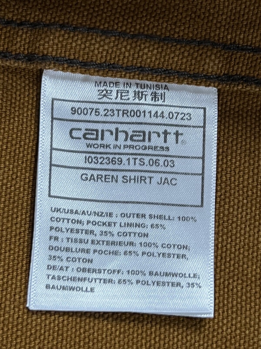 CARHARTT WIP GAREN SHIRT JAC BLACK/DEEP HAMILTON BROWN STONE