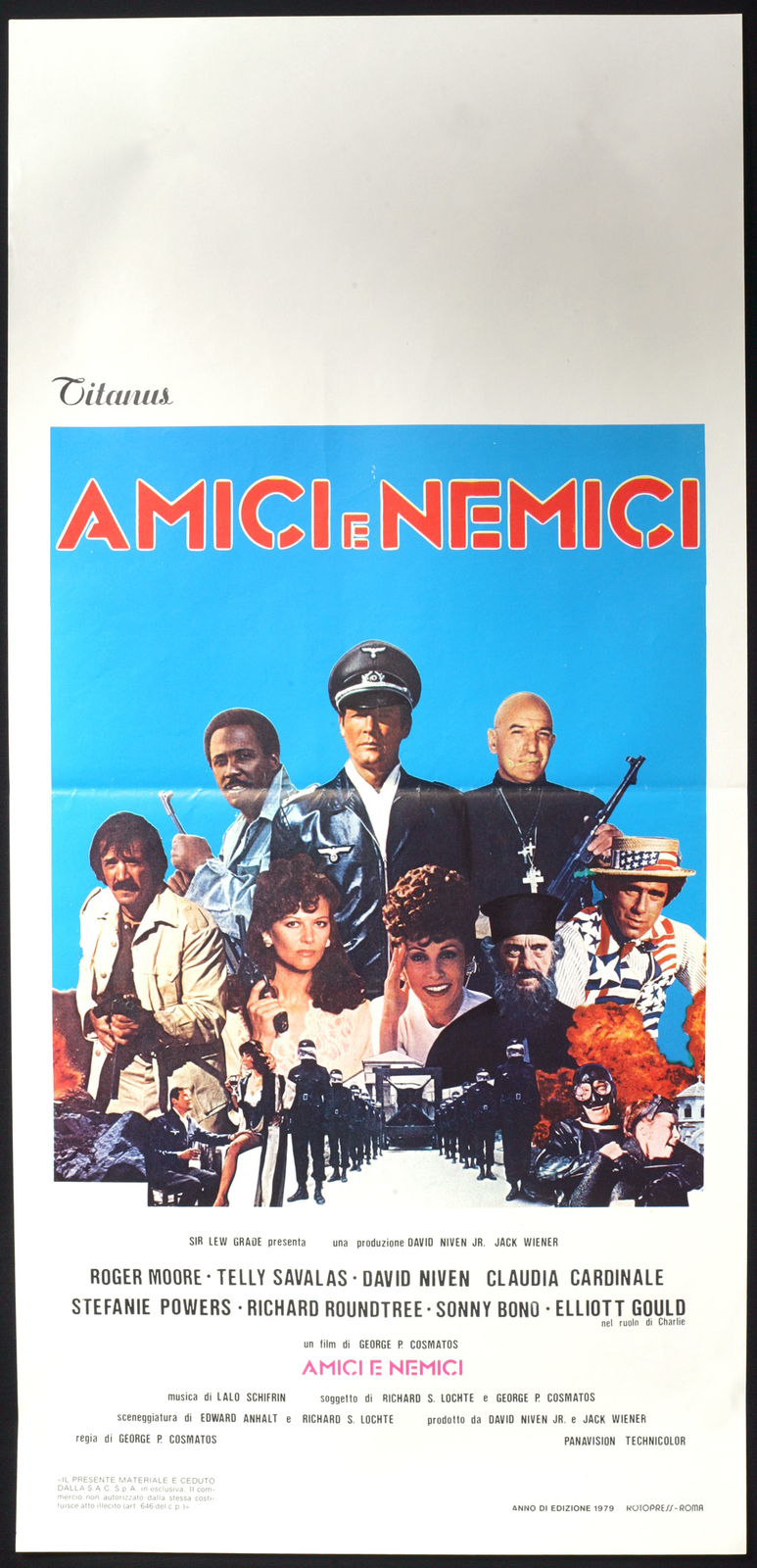 Locandina originale film Amici e nemici (1979) - Regia di George Pan Cosmatos