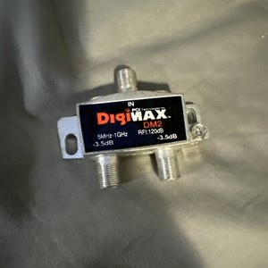 EUC DigiMax DM2 5Mhz - 1GHz RFI: 120dB 2-Way Cable Splitter 