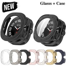 For Samsung Galaxy Watch 7 Ultra 47mm Hard PC Case Cover Screen Protector 47mm