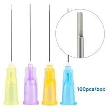 JMU Dental Disposable Syringe Tips Endo Irrigation Needle Blunt Tip 23/25/27/30G