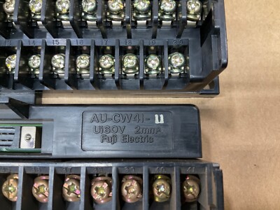 Lot Of 2 Fuji Electric AU-CW41-11 Terminal Block Cable Terminal