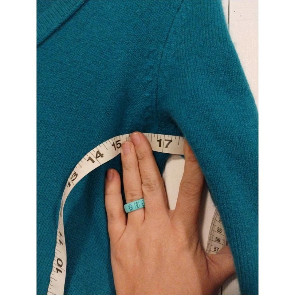 Jersey Martin + Osa mezcla cachemir verde azulado Foto 3 de 4