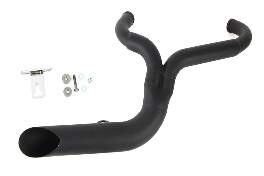 FXD 2:1 Lake Side Pipe Exhaust Black fits Harley Davidson - Image 2 of 4