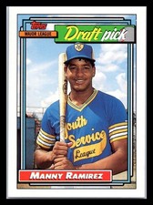 1992 Topps Manny Ramirez #156 RC Cleveland Indians Rookie Card NM VTG MLB