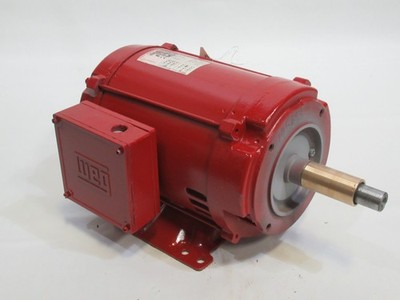 Weg 5HP 3.7kW 1740RPM 208-230/460V 184JM ODP 3Ph 14.4-13/6.5A 60Hz RFB