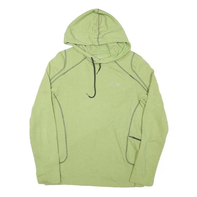 REEBOK Hommes Vert Capuche M Polyester Mélange Léger Vêtements de Sport Capuche - Photo 1/4
