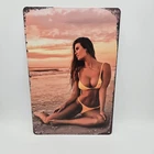 Vintage Tin Metal Signs - Pin Up Girls Sexy Posters Wall Decor Retro  Sign