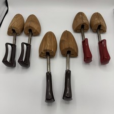 Florsheim Shoe Travel Tree M-4 Vintage Cedar Wood Stretcher Red Brown 3 Pairs