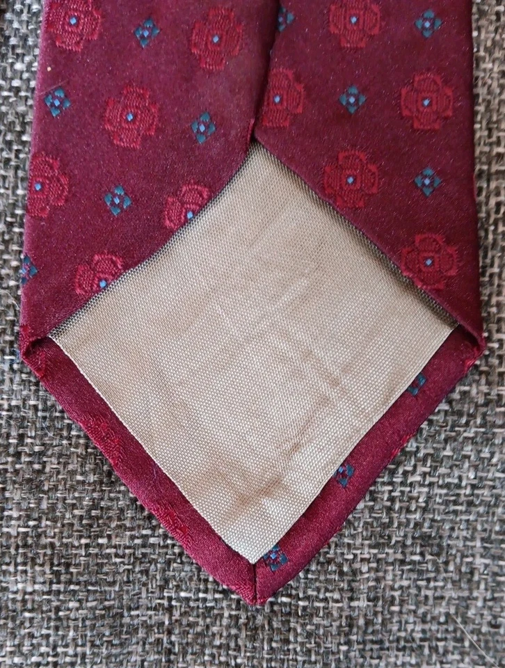 Corbata Años 70 80 90 Y2K Nuevo Stock Vintage Anthony Torello Rojo Azul 3 Ancho 55 Largo Foto 4 de 4