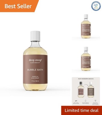 Aromatherapy Bubble Bath for Women: 17oz Vanilla Coconut, Hydrating and Gentle