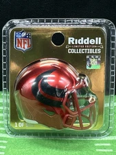 HOUSTON TEXANS 2025 Limited Edition Pocket Pro Alternate Red NFL Helmet Riddell