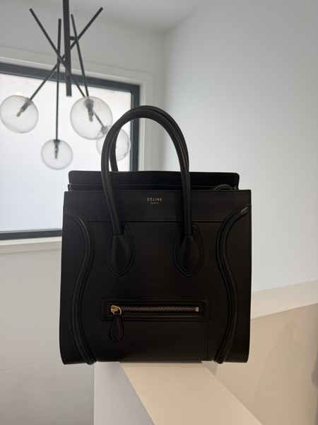 Authentic Celine Luggage Smooth Leather Micro tote bag