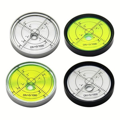 Billardtische Wasserwaage Bubble Bubble Schwarz/Silber Bubble Rund Wasserwaage