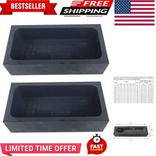 Gold Silver Graphite Ingot Mold Mould Crucible for Melting Casting Refining 2...