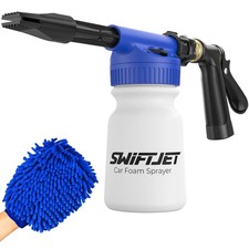 Swiftjet Car Wash Foam Gun Microfiber Mitt - Blue With