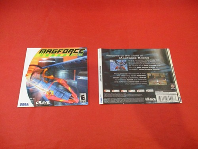#ad Magforce Racing Sega Dreamcast Instruction Manual Booklet Back Cover Art ONLY $16.19
