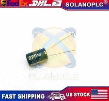 10 pcs 220uf 25v 105c radial electrolytic capacitors USA SHIPPING/SOLD