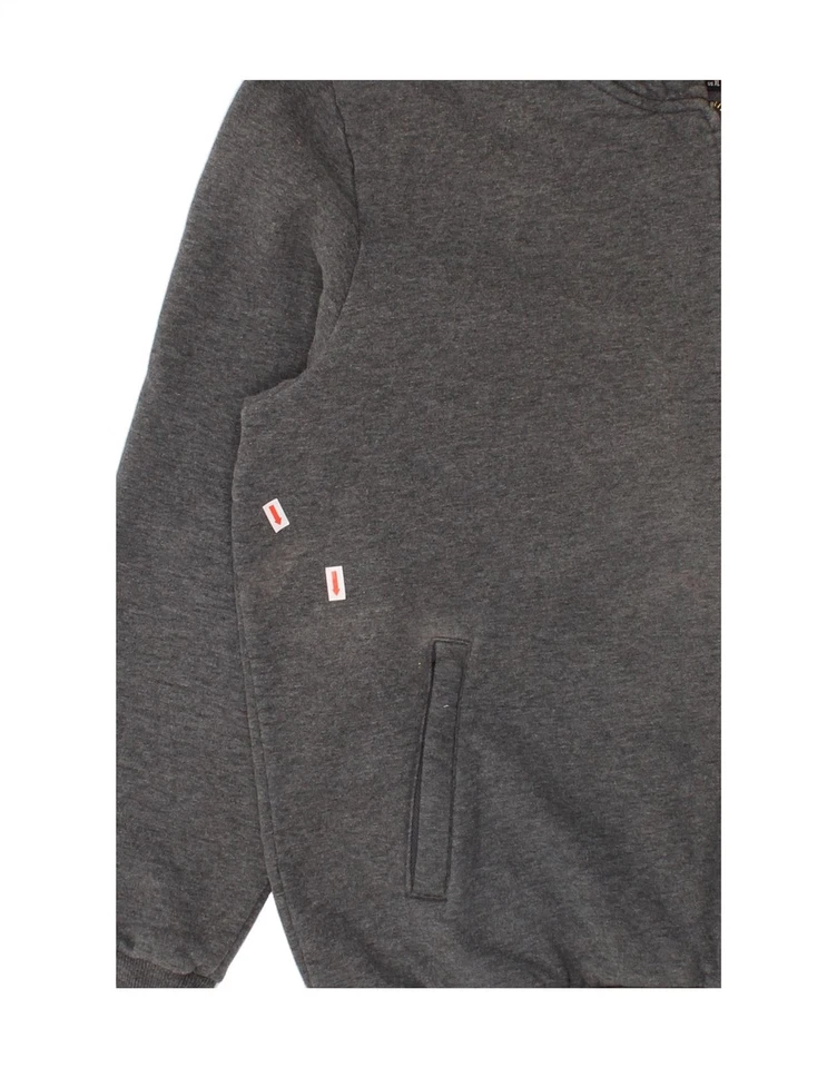 FIRETRAP Mujer Cremallera Sudadera con Capucha Suéter Reino Unido 18 XL Gris Algodón BE14 Foto 3 de 4