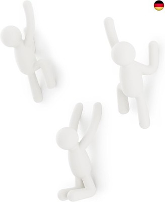Umbra Buddy Haken - Dekorative Wandhaken Garderobe für Jacken, Schals, Taschen, 