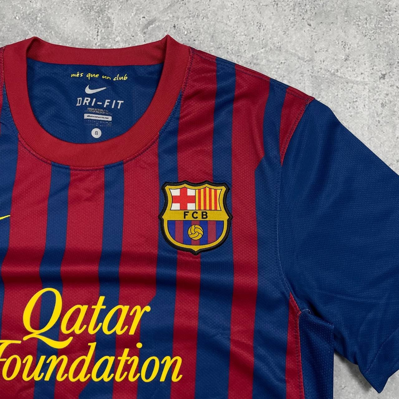 FC Barcelona 2011 2012 Home Jersey Nike Shirt Red/ Blue Size S thumbnail 7