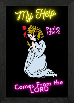 Psalm 121 Gerahmtes Wandbild Poster Leinwanddruck Bild