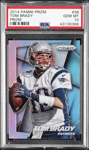 2014 PANINI PRIZM #36 TOM BRADY PSA 10