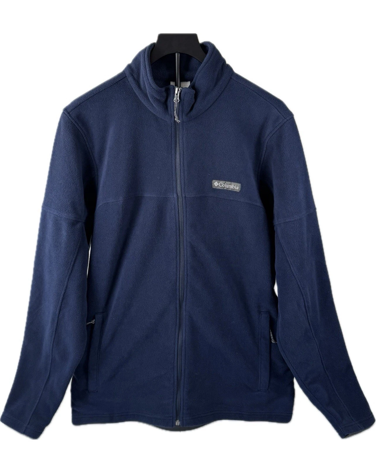 Columbia men’s Basin Trail III full zip fleece jacket navy blue size LG - product detail image 1