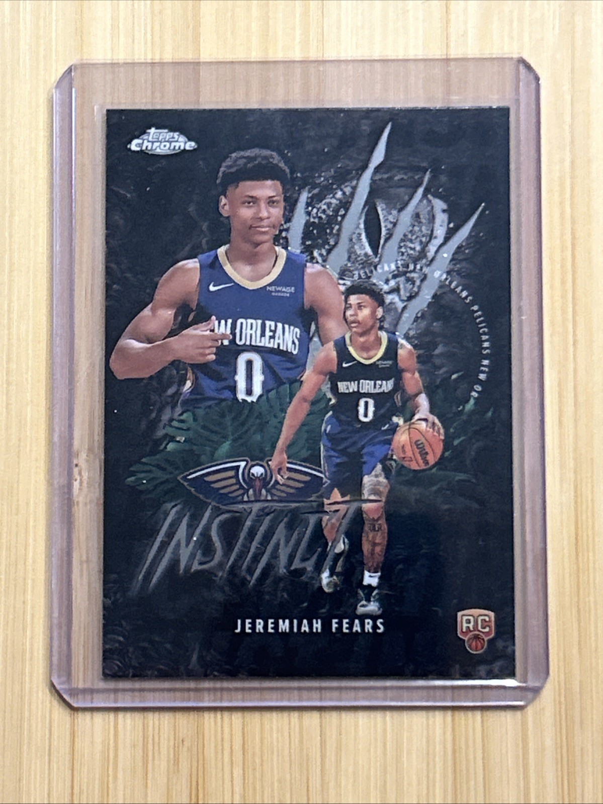 Jeremiah Fears  2025 Topps Chrome Rookie Instinct l RC New Orleans Pelicans NBA