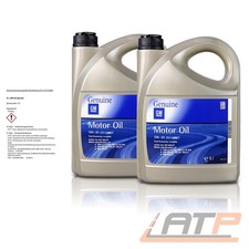 2x 5 L =10 LITER FÜR OPEL GM 5W-30 DEXOS2 MOTOR-ÖL MOTOREN-ÖL API SM/CF 31134301