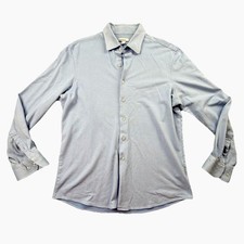 Bar III Slim Fit Stretch Dress Shirt Light Blue Mens L 16-16.5 34/35