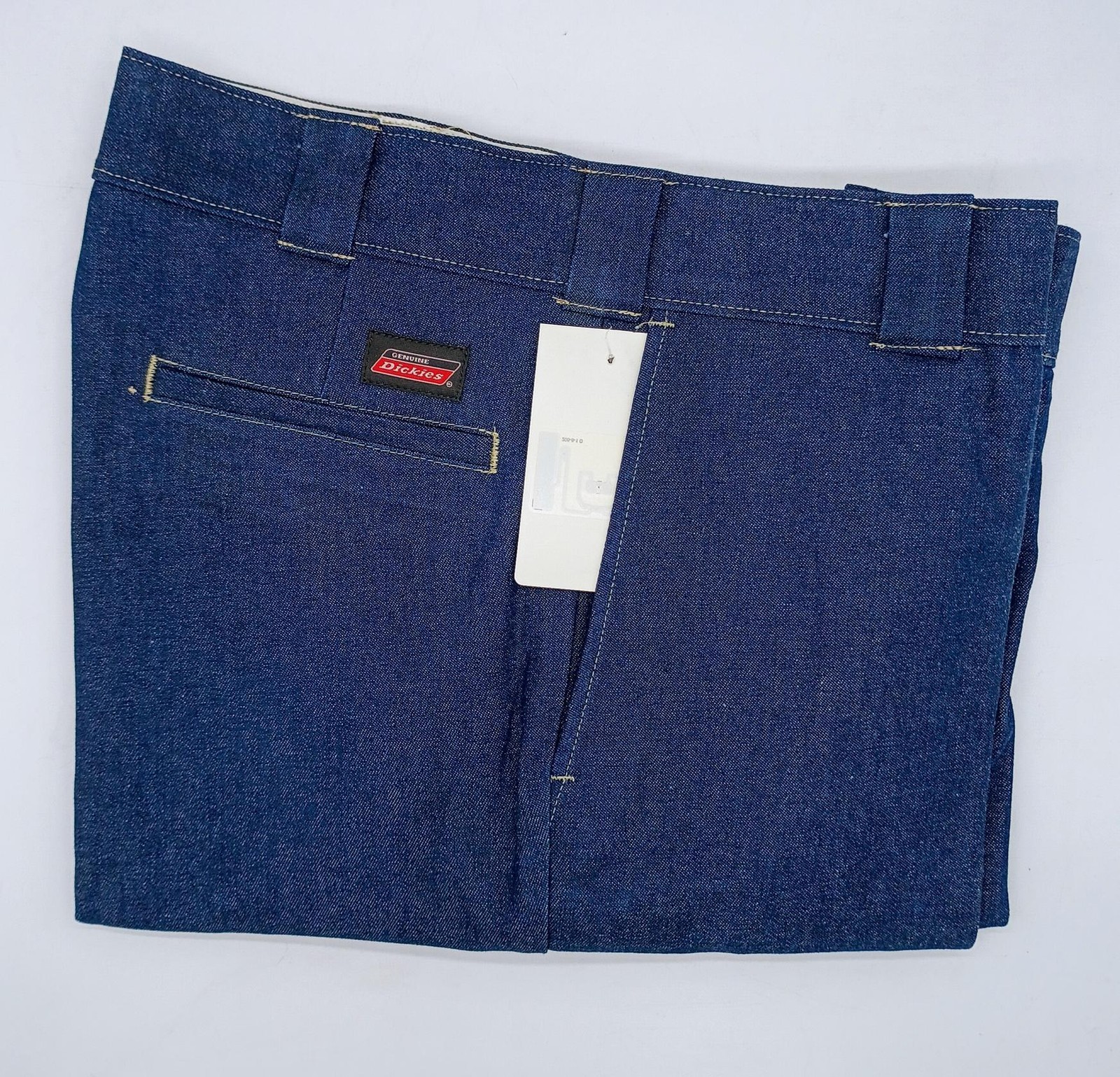 Dickies Men's Original 874 Blue Denim Work Pants Jeans, 38W x 30L