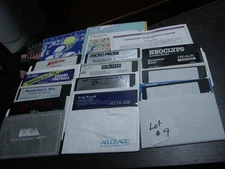 Commodore (12) 5.25" Disks LOT #9, Magnetron, Scrupples, Rack' Em, Neoclips +