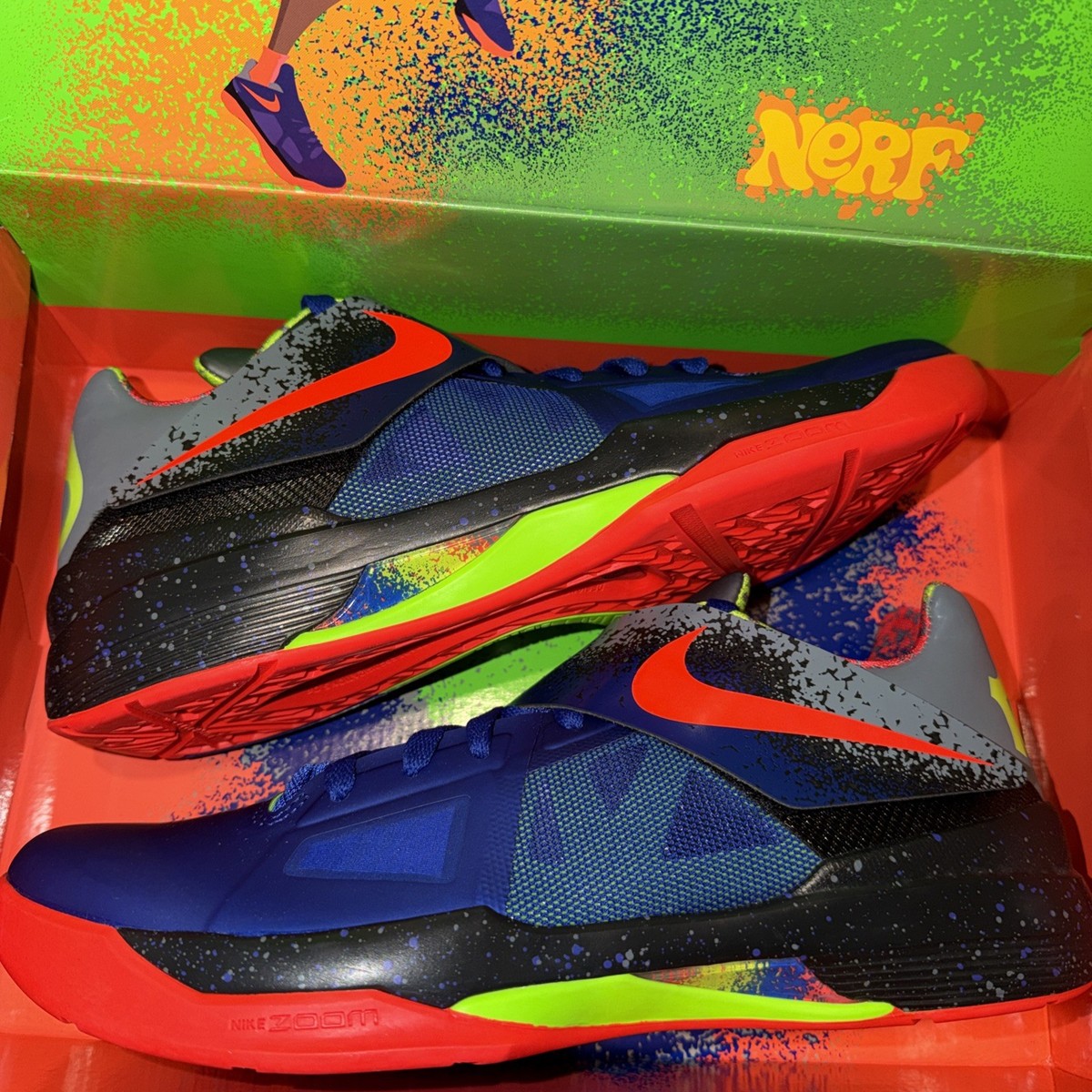 Size 11 - Nike Zoom KD 4 Nerf FQ8180-400 Brand New In Hand  display picture 3