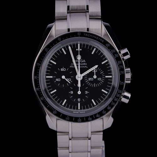 OMEGA Speedmaster Moonwatch 311.30.42.30.01.005 Black 42mm Manual Watch + B&P