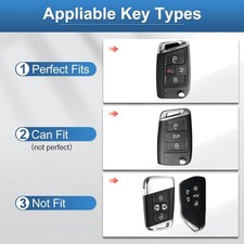 For Vw Volkswagen Key Fob Cover With Keychain Soft Tpu Key Case Protection F...
