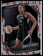 2025 Panini Prizm WNBA #58 Kiah Stokes WNBA Logo Prizms